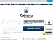 Tablet Screenshot of coimbracondominios.com.br